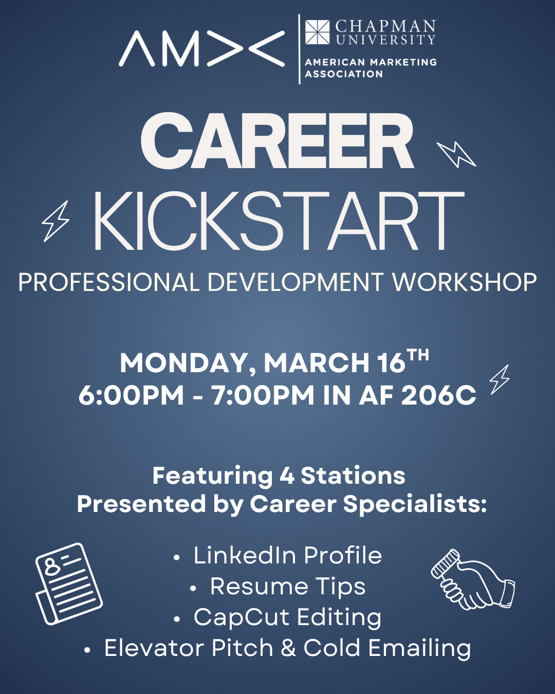 Career kickstart poster design