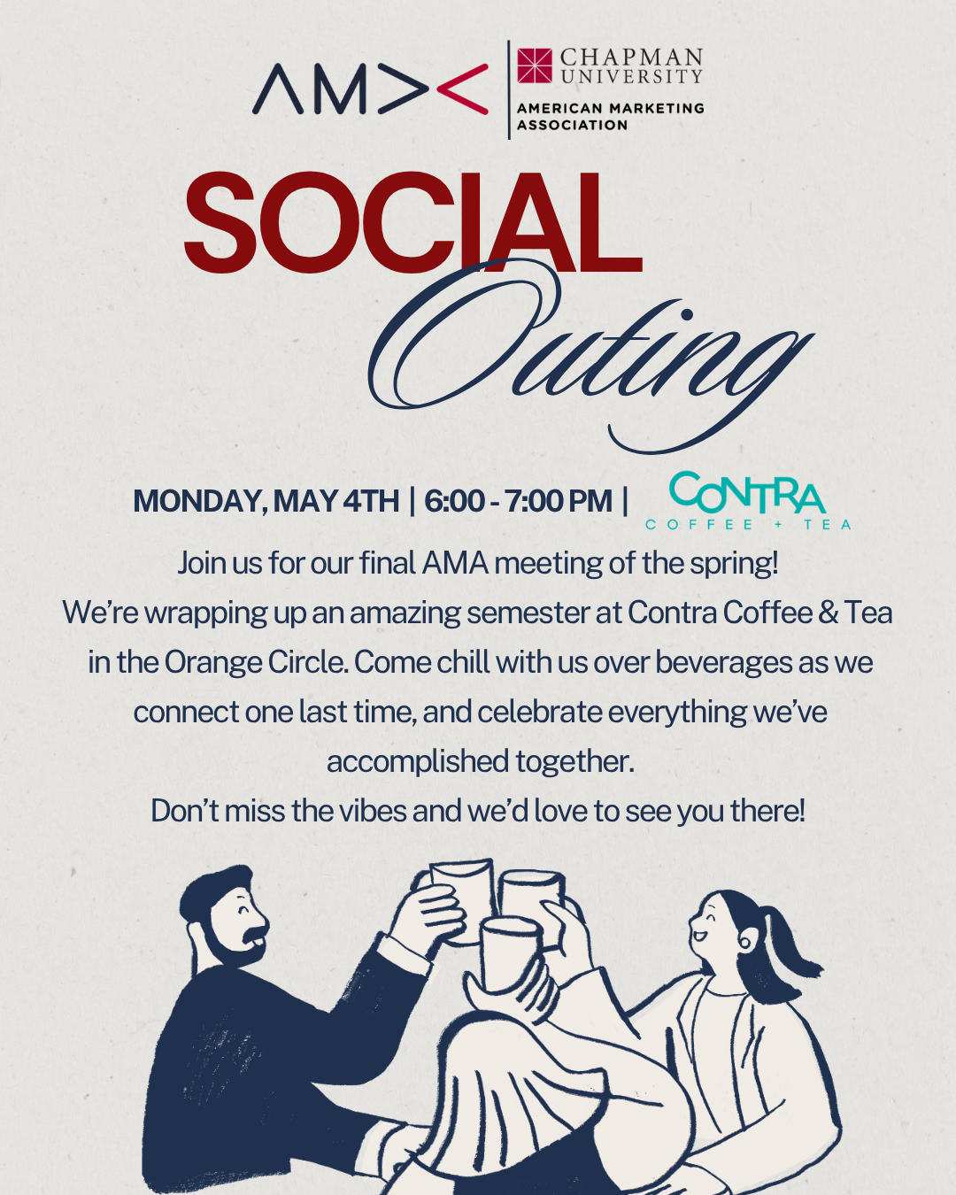 Social outing poster design